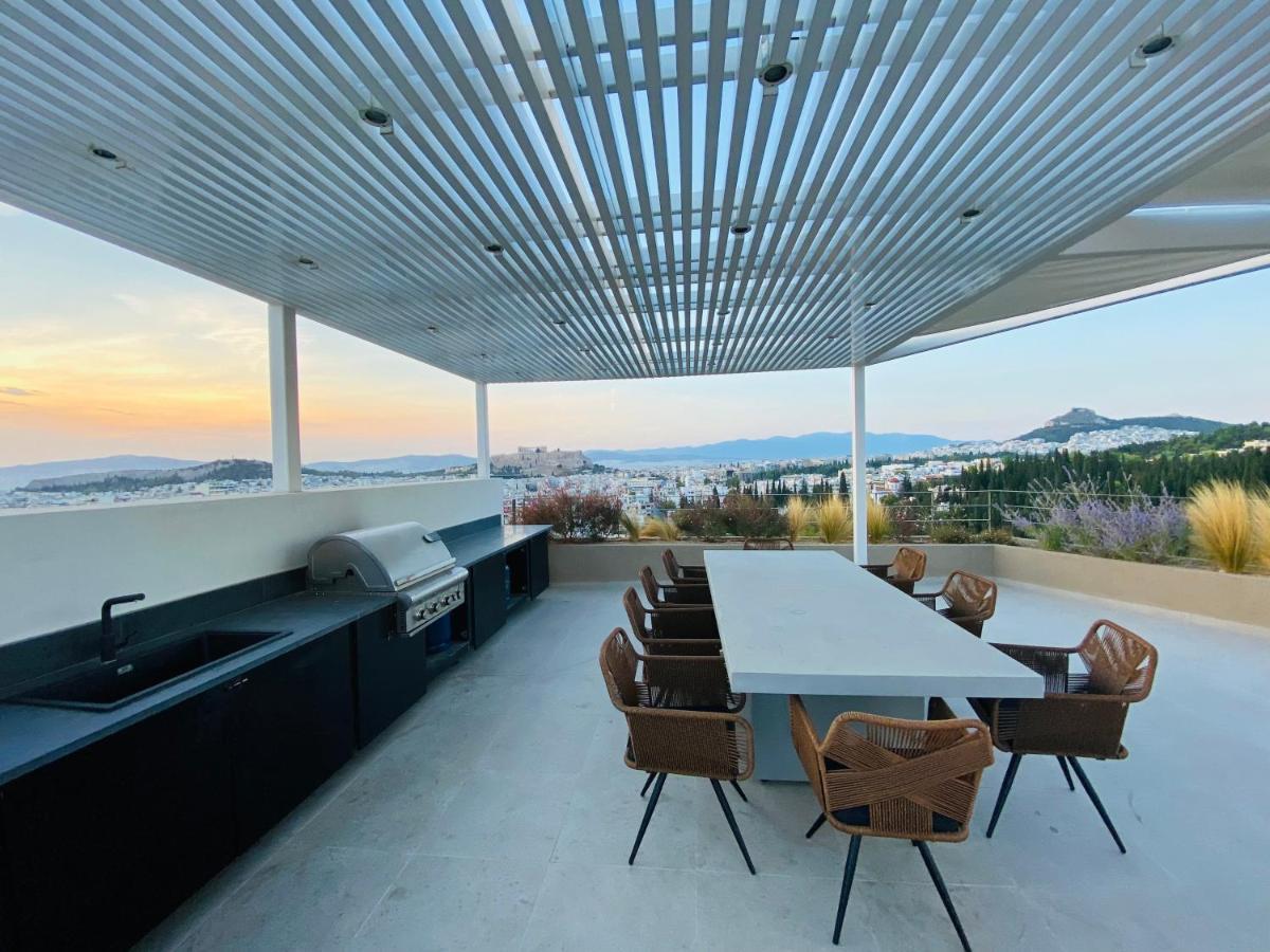 Acropolis Residence #Rooftop#360-Degree City Views #Unoblu Athén Kültér fotó